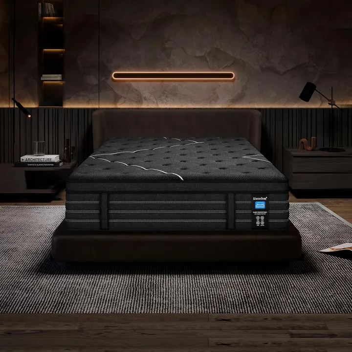 Slecofom 14" Ultra Firm Euro Top Hybrid Mattress